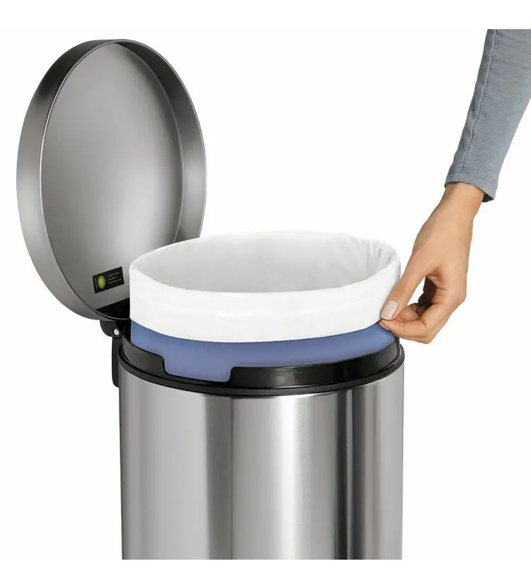 Simplehuman Afvalemmers - Afvalbak 30 L, Geborsteld Roestvrij Staal CW1810 6 Simplehuman Afvalemmers - Afvalbak 30 L, Geborsteld Roestvrij Staal CW1810 - Afbeelding 4