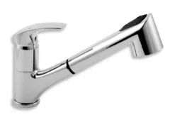 Novaservis Metalia 57 - Keukenkraan Met Uittrekbare Handdouche Met Omstelkraan, Chroom 57081,0