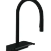 Hansgrohe M81 - Aquno Select 170 Keukenkraan Met Uittrekbare Sproeikop En Waterval, SBox, Mat Zwart 73831670 -SANITINO WINKEL 9dc15f6f4109e8efc01562e1