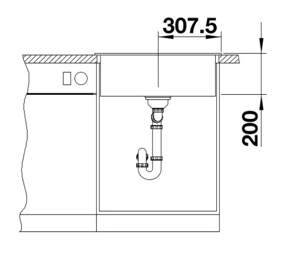 Blanco Naya 6 - Silgranit Spoelbak, 62x51 Cm, Zwart 525941 5 Blanco Naya 6 - Silgranit Spoelbak, 62x51 Cm, Zwart 525941 - Afbeelding 3