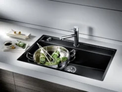 Blanco Dalago 8 - Silgranit Spoelbak, 82x51 Cm, Met Draaiknopbediening, Antraciet 516629 -SANITINO WINKEL a184924170fac6ae612ecb37