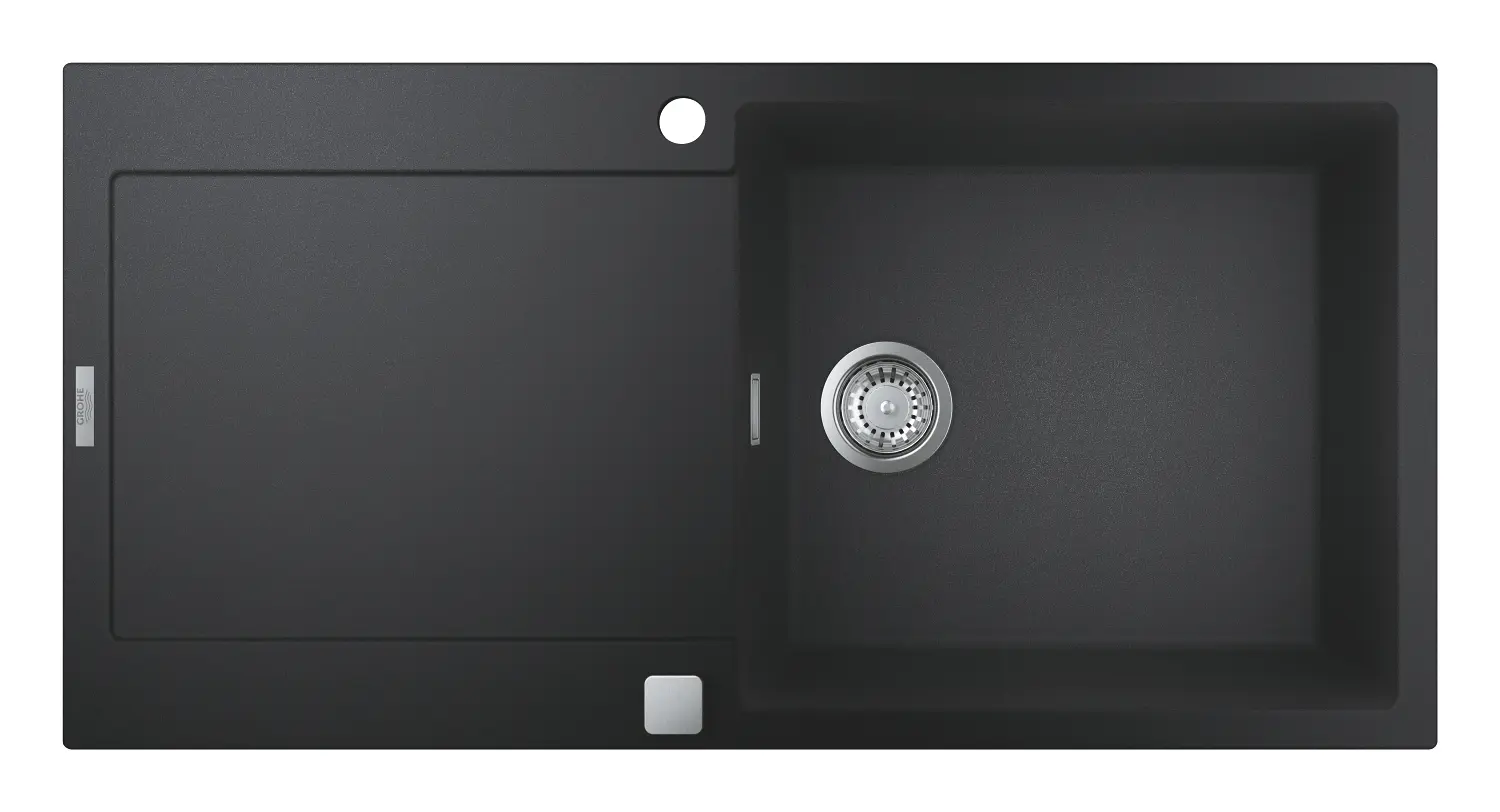 Grohe Spoelbakken - Composiet Spoelbak K500 Met Automatische Waste, 100x50 Cm, Grafiet Zwart 31645AP0 7 Grohe Spoelbakken - Composiet Spoelbak K500 Met Automatische Waste, 100x50 Cm, Grafiet Zwart 31645AP0 - Afbeelding 5