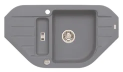 Alveus Niagara - Granieten Spoelbak 90x50 Cm, Met Draaiknopbediening, Steel 1107862