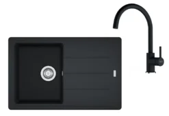 Franke Sets - Keukenset G279O, Fragraniet Spoelbak BFG 611-78 En Keukenkraan FC 6018.071, Onyx 114.0700.807