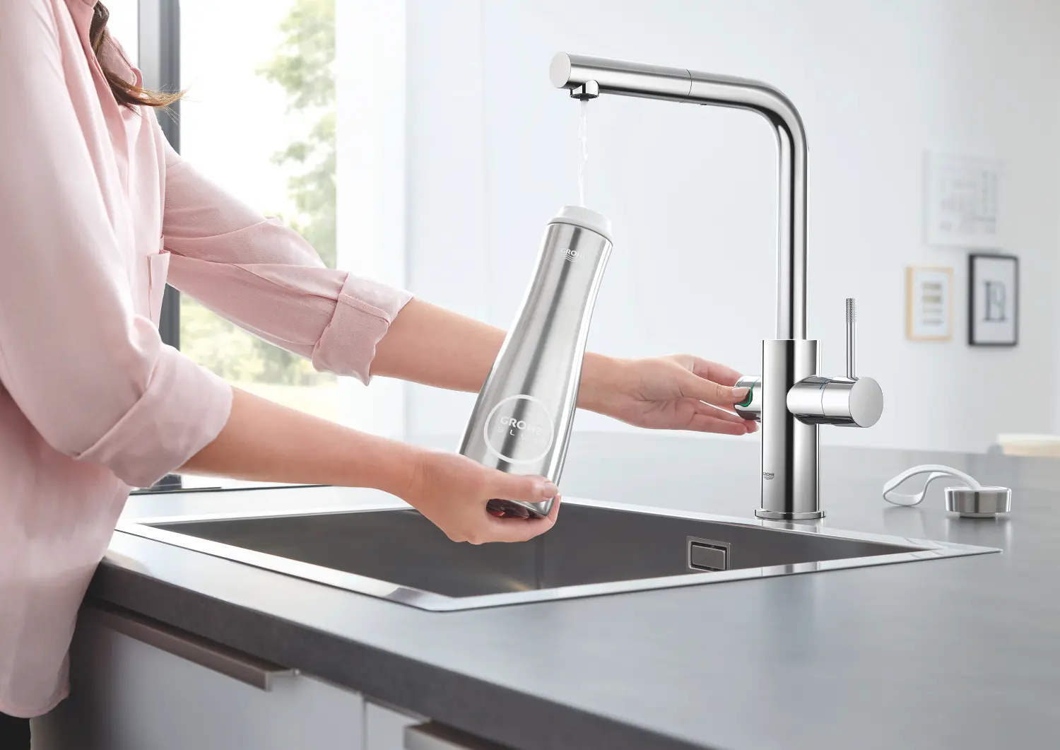 Grohe Blue Home - Keukenkraan Met Filterset En Koeler, Chroom 31539000 10 Grohe Blue Home - Keukenkraan Met Filterset En Koeler, Chroom 31539000 - Afbeelding 8