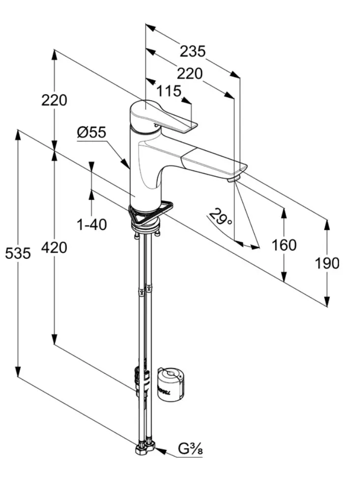 Kludi Mix - Keukenkraan Met Uittrekbare Uitloop, Chroom 329430575 4 Kludi Mix - Keukenkraan Met Uittrekbare Uitloop, Chroom 329430575 - Afbeelding 2
