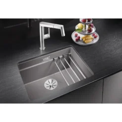 Blanco Etagon 500 - Silgranit Spoelbak, 53x46 Cm, Met Verschillende Niveaus, Rock Grey 522228 7 Blanco Etagon 500 - Silgranit Spoelbak, 53x46 Cm, Met Verschillende Niveaus, Rock Grey 522228 -SANITINO WINKEL ab601fedffe36d83711855a8