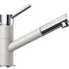 Blanco Kano S - Keukenkraan Met Uittrekbare Sproeikop, Wit/chroom 525040
