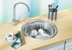 Blanco Rondosol - Spoelbak, Diameter 46 Cm, Geborsteld Rvs 513306 -SANITINO WINKEL abc2f3b4df47b5278ddfed27