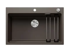 Blanco Etagon 8 - Silgranit Spoelbak, 78x51 Cm, Met Afvoerbediening En Toebehoren, InFino, Koffiekleur 525186