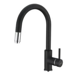 Alveus Delos - Keukenkraan Met Uittrekbare Uitloop, Carbon 1129022