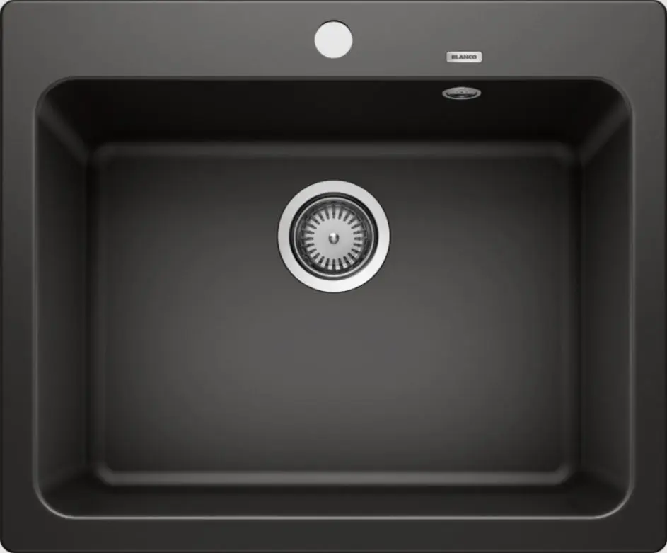 Blanco Naya 6 - Silgranit Spoelbak, 62x51 Cm, Zwart 525941 3 Blanco Naya 6 - Silgranit Spoelbak, 62x51 Cm, Zwart 525941