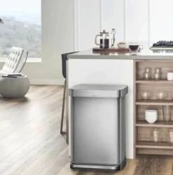 Simplehuman Afvalemmers - Afvalbak 55 L, Met Zakvak, Roestvrij Staal CW2023 19 Simplehuman Afvalemmers - Afvalbak 55 L, Met Zakvak, Roestvrij Staal CW2023 -SANITINO WINKEL be619f340fddc00679a17789