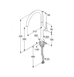 Kludi Reef - Keukenkraan, Geborsteld Gunmetal 50803N275 -SANITINO WINKEL c0bf6cea0bb0811c278b84e7