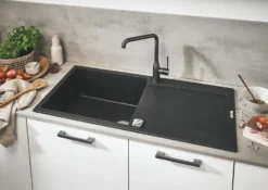 Grohe Spoelbakken - Composiet Spoelbak K500 Met Automatische Waste, 100x50 Cm, Grafiet Zwart 31645AP0 9 Grohe Spoelbakken - Composiet Spoelbak K500 Met Automatische Waste, 100x50 Cm, Grafiet Zwart 31645AP0 -SANITINO WINKEL c0bfa3cda28c56bc81fc6b53