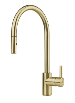 Franke Eos Neo - Keukenkraan FC 0045.504 Met Uittrekbare Vuistdouche, Goud 115.0681.244