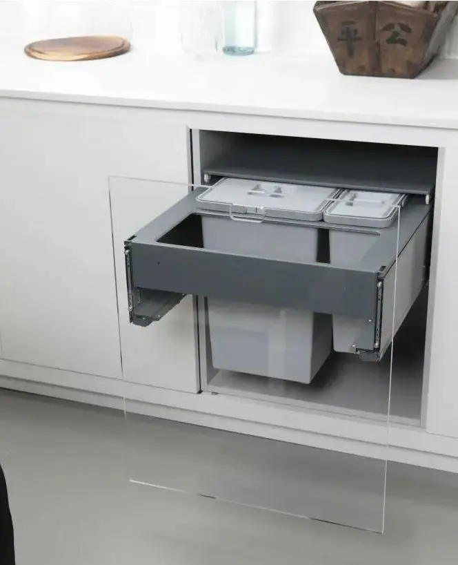 Elletipi Square 2.0 - Inbouw Afvalemmer, Gesplitst, 70 L PA3 LEC5060F 5 Elletipi Square 2.0 - Inbouw Afvalemmer, Gesplitst, 70 L PA3 LEC5060F - Afbeelding 3