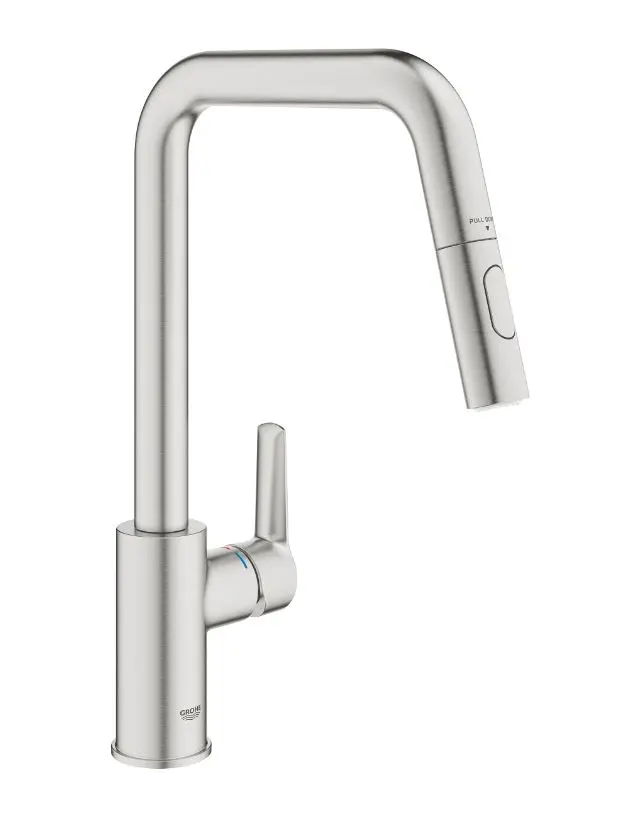 Grohe QuickFix Start - Keukenkraan Met Uittrekbare Vuistdouche, Supersteel 30631DC0 3 Grohe QuickFix Start - Keukenkraan Met Uittrekbare Vuistdouche, Supersteel 30631DC0