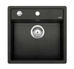 Blanco Dalago 5 - Silgranit Spoelbak, 52x51 Cm, Draaiknopbediening, Antraciet 518521