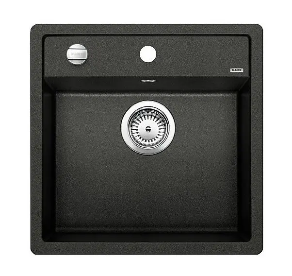 Blanco Dalago 5 - Silgranit Spoelbak, 52x51 Cm, Draaiknopbediening, Antraciet 518521 3 Blanco Dalago 5 - Silgranit Spoelbak, 52x51 Cm, Draaiknopbediening, Antraciet 518521