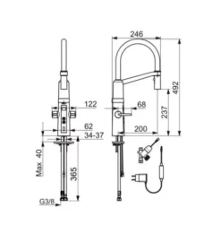 Hansa Fit - Hybrid Elektronische Keukenkraan, Elektronische Stopkraan, Zwart/chroom 65262213 8 Hansa Fit - Hybrid Elektronische Keukenkraan, Elektronische Stopkraan, Zwart/chroom 65262213 -SANITINO WINKEL c430c243ff30f52e89204ce7