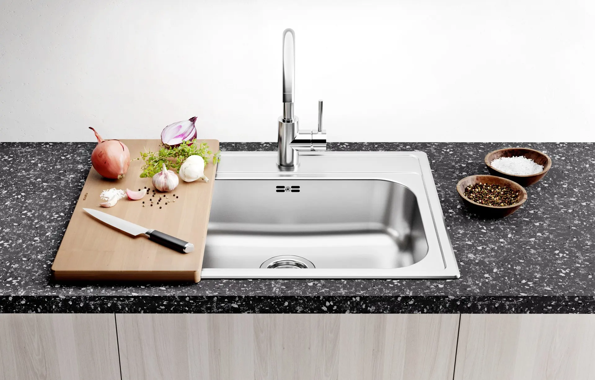 Blanco Dana - Spoelbak, 48x50 Cm, Rvs 525322 6 Blanco Dana - Spoelbak, 48x50 Cm, Rvs 525322 - Afbeelding 4