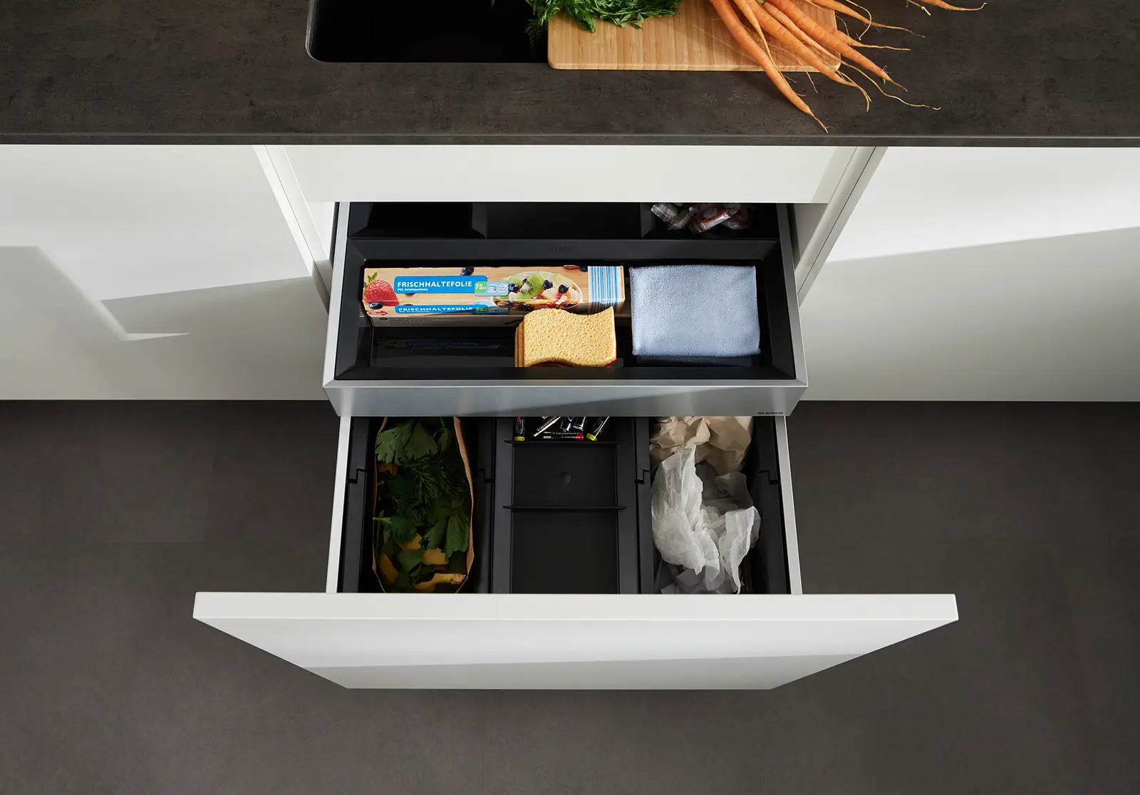 Blanco Select - Inbouw Afvalemmer, Met Scheidingswand, 45 L 526209 5 Blanco Select - Inbouw Afvalemmer, Met Scheidingswand, 45 L 526209 - Afbeelding 3