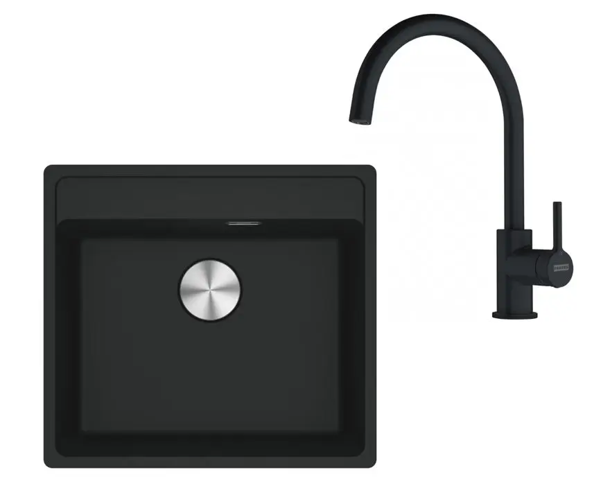 Franke Sets - Keukenset G274MČ, Fragraniet Spoelbak MRG 610-52 En Keukenkraan FC 6018.901, Mat Zwart 114.0700.787 3 Franke Sets - Keukenset G274MČ, Fragraniet Spoelbak MRG 610-52 En Keukenkraan FC 6018.901, Mat Zwart 114.0700.787