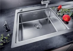 Blanco Divon II - Spoelbak, 100x51 Cm, Met Afdruipdeel En Draaiknopbediening, Rvs 521659 -SANITINO WINKEL c7793b9b62a9aa17df5b7f35