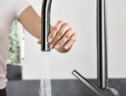 Hansgrohe M54 - Talis Keukenkraan Met Uittrekbare Vuistdouche, SBox, EcoSmart, Geborsteld Zwart Chroom 72801340 -SANITINO WINKEL c795c55088c767a0915d69d4