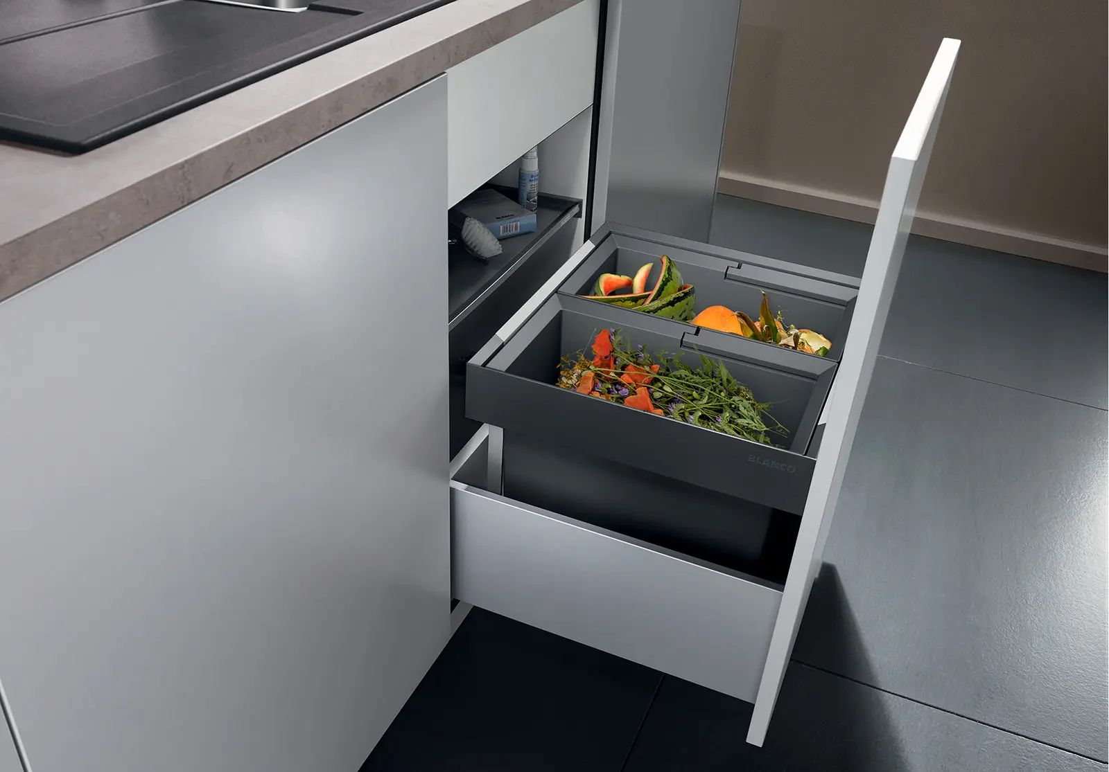 Blanco Flexon II - Afvalsorteersysteem, Met Scheidingswand, Inhoud 32 L 521468 6 Blanco Flexon II - Afvalsorteersysteem, Met Scheidingswand, Inhoud 32 L 521468 - Afbeelding 4