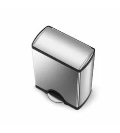 Simplehuman Afvalemmers - Afvalbak 50 L, Roestvrij Staal CW1816 -SANITINO WINKEL cd76e7825329a7f0073f1a98