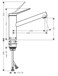 Hansgrohe Zesis M33 - Keukenkraan 150, Rvs Look 74802800 -SANITINO WINKEL cdaac75c165e93967edc3d38 1