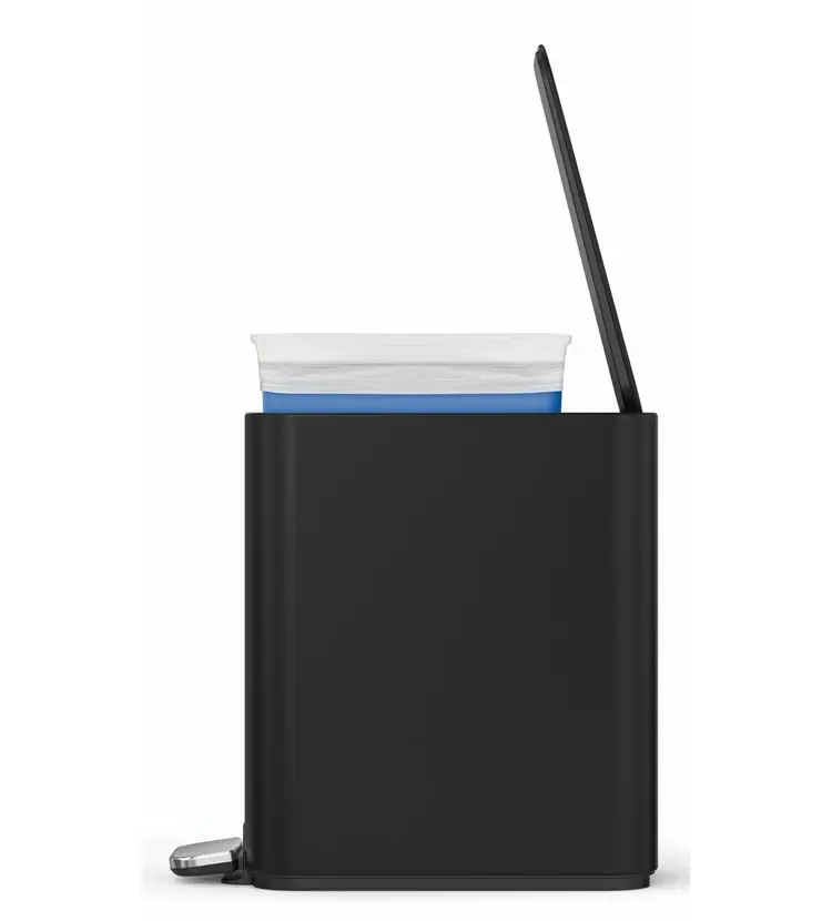 Simplehuman Afvalemmers - Afvalbak 5 L, Met Tasvak, Matzwart CW2101 8 Simplehuman Afvalemmers - Afvalbak 5 L, Met Tasvak, Matzwart CW2101 - Afbeelding 6
