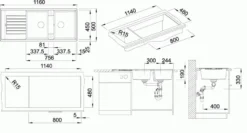 Blanco Zia 8 - Silgranit Spoelbak, 116x50 Cm, Antraciet 515605 5 Blanco Zia 8 - Silgranit Spoelbak, 116x50 Cm, Antraciet 515605 -SANITINO WINKEL cfa181535df02f0fc03c1fc9