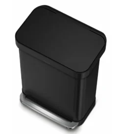Simplehuman Afvalemmers - Afvalbak 55 L, Met Tasvak, Matzwart CW2103 -SANITINO WINKEL d1a8ca042e9832f23eeab583