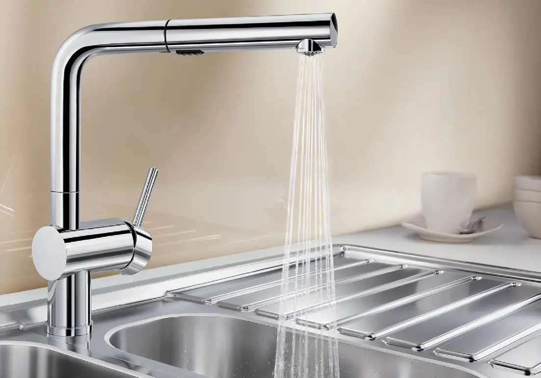 Blanco Linus S - Keukenkraan Met Uittrekbare Vuistdouche, Chroom 518406 7 Blanco Linus S - Keukenkraan Met Uittrekbare Vuistdouche, Chroom 518406 - Afbeelding 5