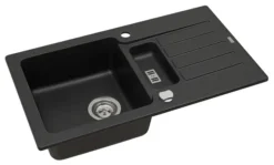 Alveus Niagara - Granieten Spoelbak 78x44 Cm, Met Draaiknopbediening, Carbon 1089487 7 Alveus Niagara - Granieten Spoelbak 78x44 Cm, Met Draaiknopbediening, Carbon 1089487 -SANITINO WINKEL d690aa225a7ed15533d26bf0