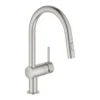 Grohe Minta - Keukenkraan Met Uittrekbare Handdouche, Supersteel 32321DC2