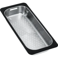 Franke Toebehoren - Inzetbak Voor Spoelbak, 183x433x64 Mm, Rvs/zwart Kunststof 112.0175.520