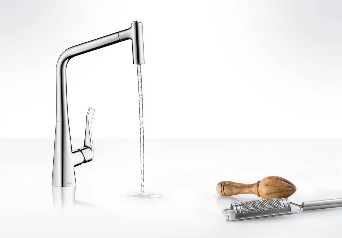 Hansgrohe Metris New - Keukenkraan 320 Met Uittrekbare Vuistdouche,chroom 14820000 5 Hansgrohe Metris New - Keukenkraan 320 Met Uittrekbare Vuistdouche,chroom 14820000 - Afbeelding 3