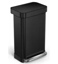 Simplehuman Afvalemmers - Afvalbak 45 L, Met Zakvak, Mat Zwart CW2092