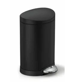 Simplehuman Afvalemmers - Afvalbak 6 L, Mat Zwart CW2097
