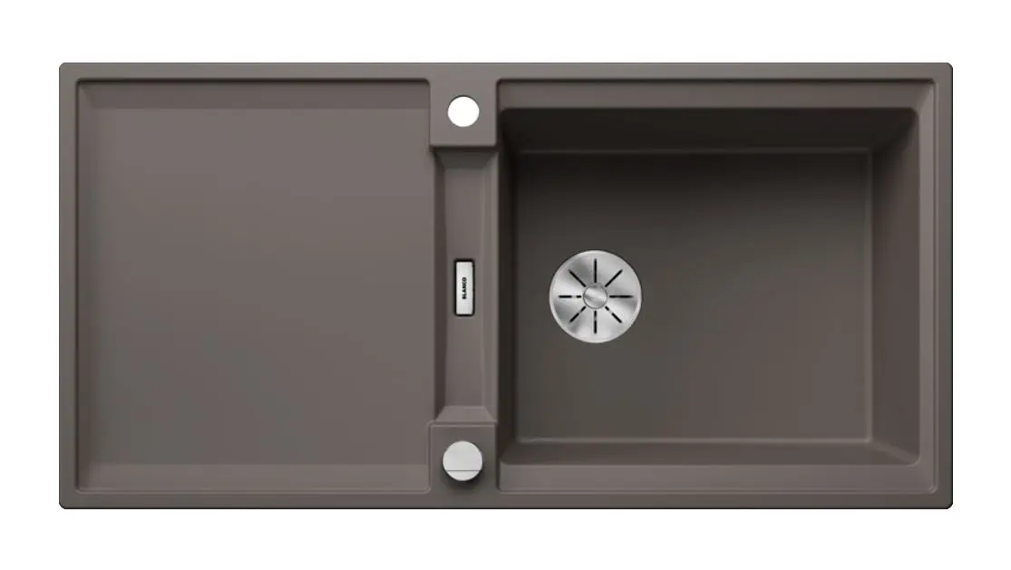 Blanco Adira - Silgranieten Spoelbak, 100x50 Cm, Met Afvoerbediening En Accessoires, InFino, Vulkaan Grijs 527620 3 Blanco Adira - Silgranieten Spoelbak, 100x50 Cm, Met Afvoerbediening En Accessoires, InFino, Vulkaan Grijs 527620