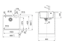 Franke Urban - UBG 610-56 Fragraniet Spoelbak, 56x50 Cm, Onyx 114.0700.067 5 Franke Urban - UBG 610-56 Fragraniet Spoelbak, 56x50 Cm, Onyx 114.0700.067 -SANITINO WINKEL de1751f389d63902b05513cc