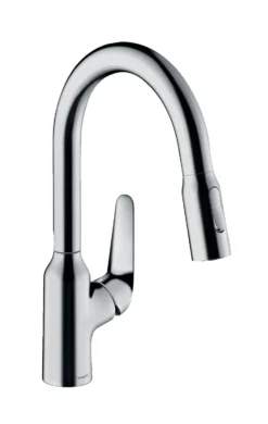 Hansgrohe Focus M42 - Keukenkraan M429-H180 ECO, Met Uittrekbare Sproeikop, Chroom 71862000