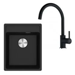 Franke Sets - Keukenset G273O, Fragraniet Spoelbak MRG 610-37 RTL Keukenkraan FC 6018.071, Onyx 114.0700.783