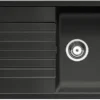 Blanco Zia 5 - Silgranit Spoelbak, 86x50 Cm, Zwart 526016