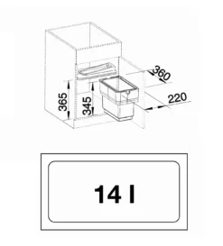 Blanco Singolo - Afvalsorteersysteem, Inhoud 14 L 512880 6 Blanco Singolo - Afvalsorteersysteem, Inhoud 14 L 512880 -SANITINO WINKEL e2a1b5388d6604f20e8fcbb4
