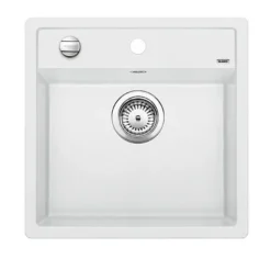 Blanco Dalago 5 - Silgranit Spoelbak, 52x51 Cm, Draaiknopbediening, Wit 518524